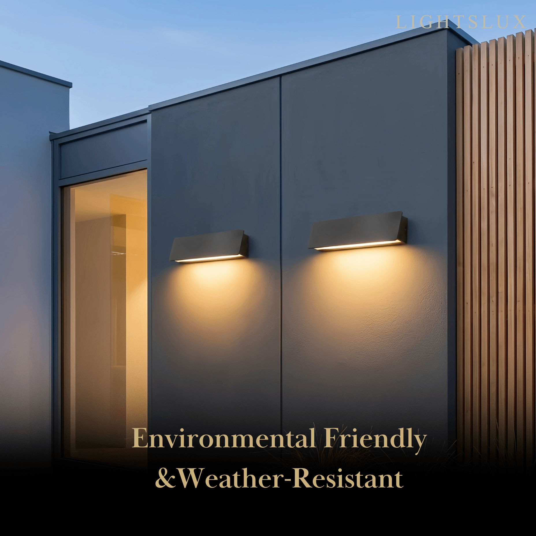 Modern Outdoor Wall Lamp - White/Black Metal Rectangular Design for Garden - Flindria