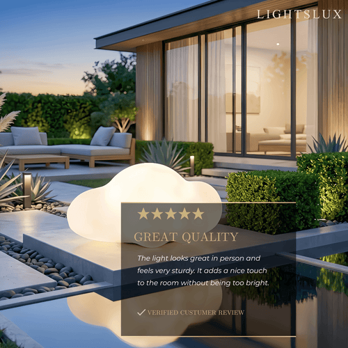 Lămpi de alee Art Deco – design nor din acrilic alb pentru patio și grădină - Flindria