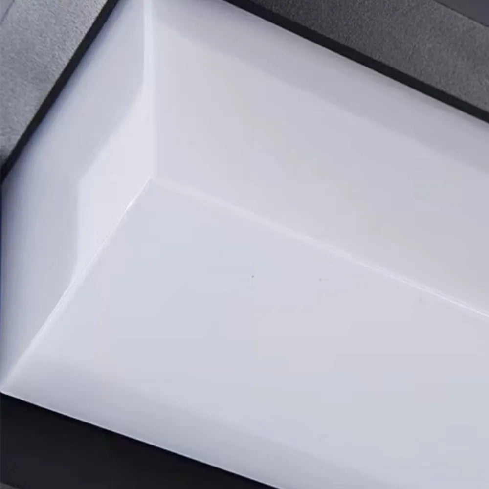 Modern Outdoor Wall Lamp --Metal/Acrylic Square Design for Garden - Flindria
