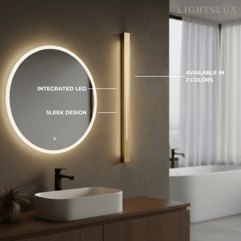 Minimalist LED Wall Lamp – Black/Gold for Bedroom - Flindria