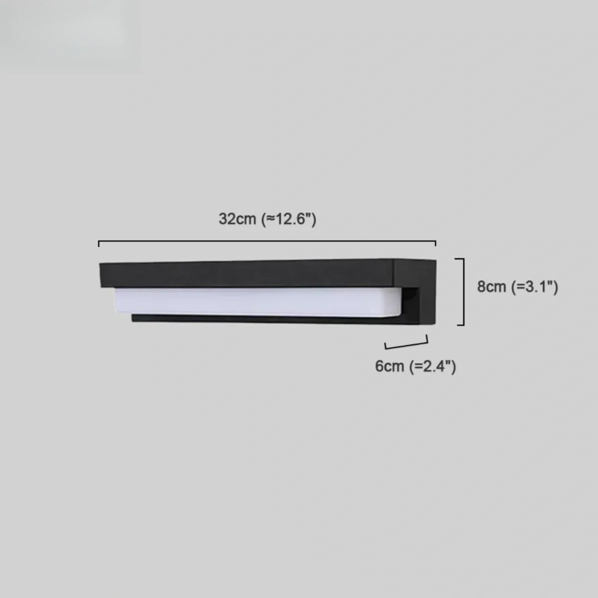 Modern Solar Linear Outdoor Wall Lamp – Metal & Acrylic Light for Exterior Walls - Flindria