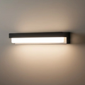 Modern Solar Linear Outdoor Wall Lamp – Metal & Acrylic Light for Exterior Walls - Flindria