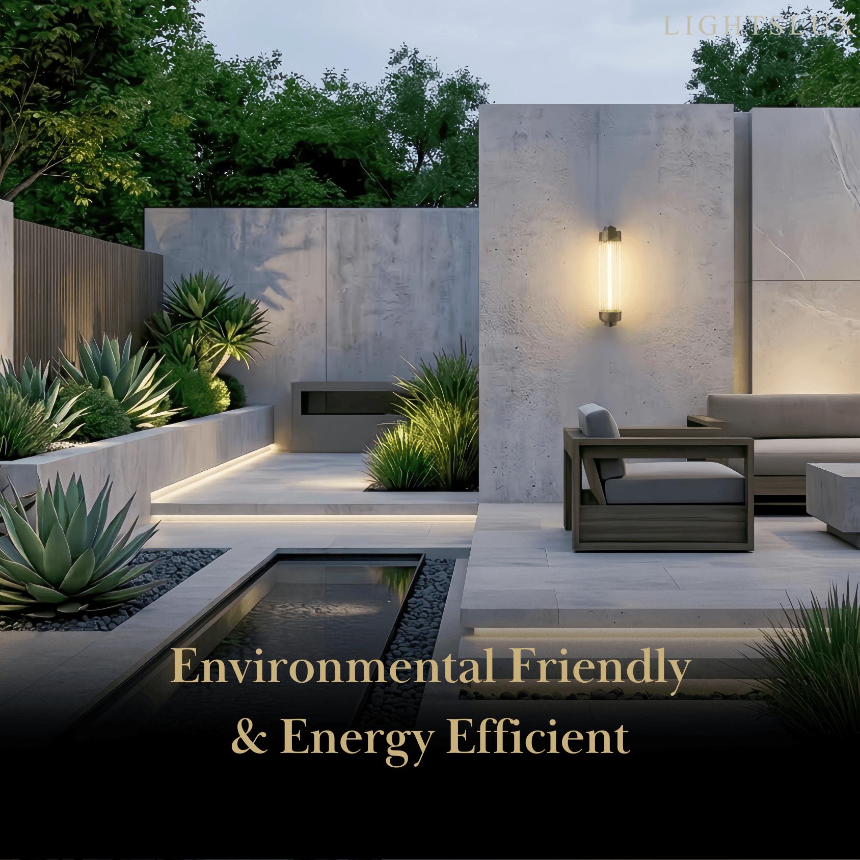 Modern Outdoor Wall Lamp - Bronze Glass Cylindrical Design for Garden & Patio - Flindria