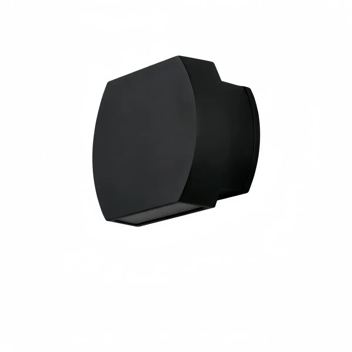 Lámpara de pared geométrica moderna para exteriores - Metal negro/gris para jardín - Flindria