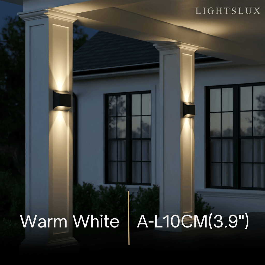 Modern Solar Wall Sconce – Black Metal Courtyard/Garden - Flindria