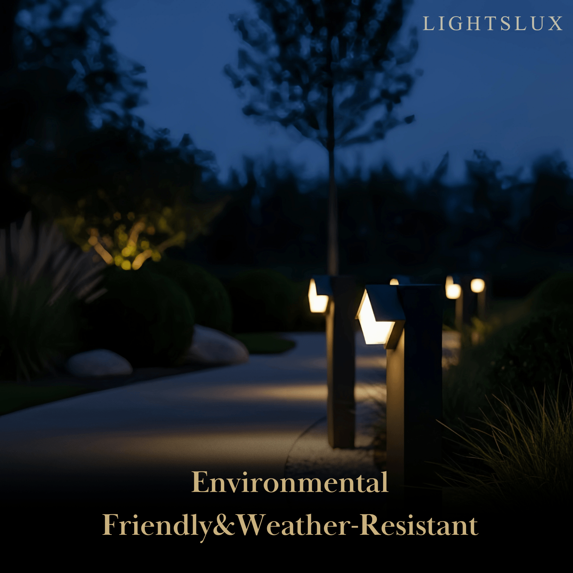 Modern Square Outdoor Wall Lamp - Black Metal/Acrylic for Garden - Flindria