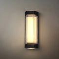 Nordic Outdoor Wall Lamp – White/Black Acrylic Light for Courtyard/Patio - Flindria
