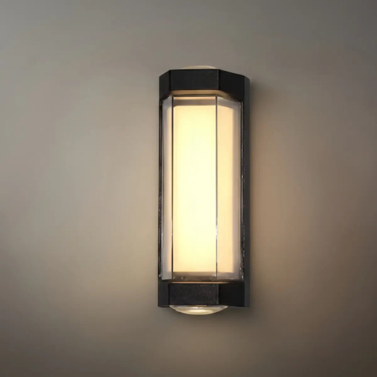 Nordic Outdoor Wall Lamp – White/Black Acrylic Light for Courtyard/Patio - Flindria