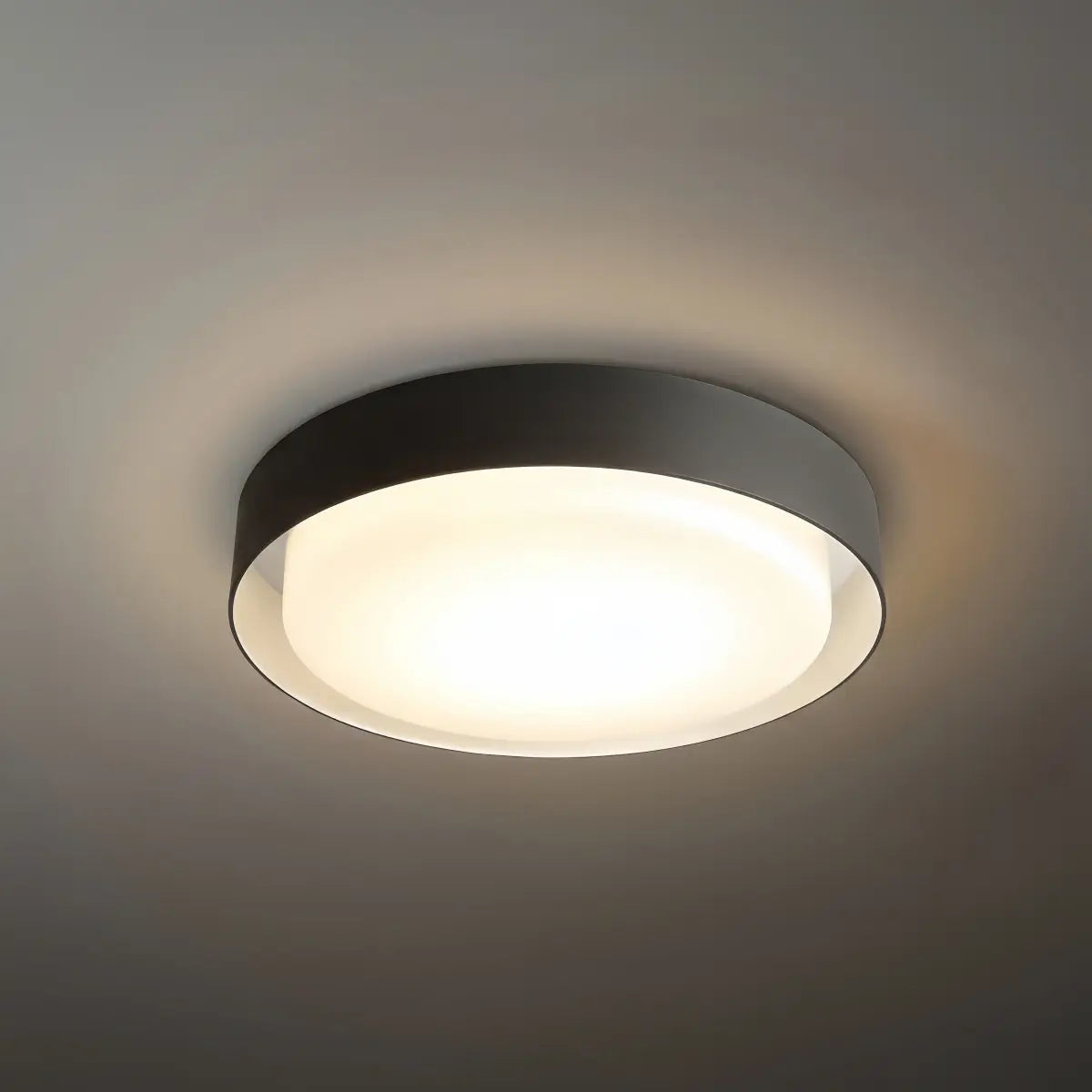 Modern Black Outdoor Ceiling Lights Metal Acrylic Round Outdoor - Flindria