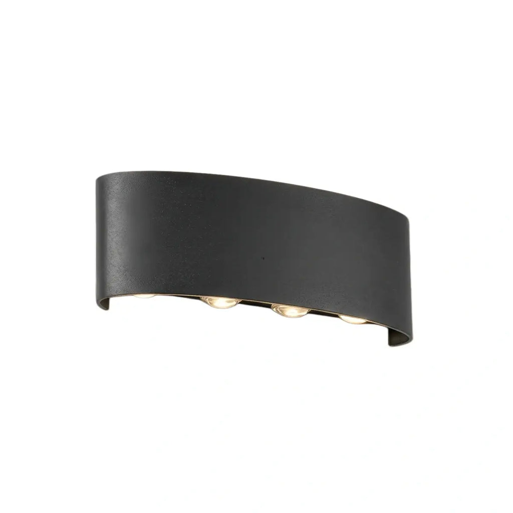 Modern Outdoor Wall Lamp - Black/White Metal Design for Corridor & Garden - Flindria
