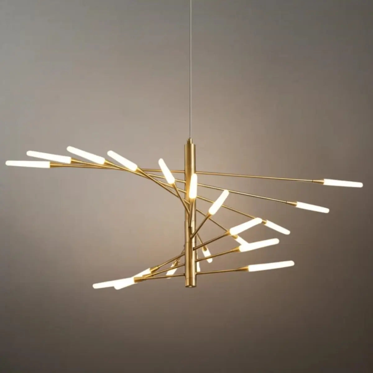 Moderní kovový/akrylový lustr - černo-zlatý spirálový design pro jídelnu/obývací pokoj - Flindria
