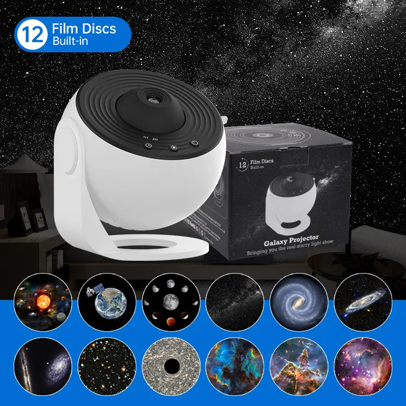 StarLight Explorer 12-i-1 planetarieprojektor — 360° projektion