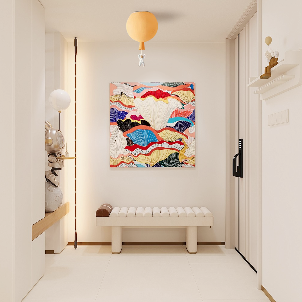 Designer Acrylic Ceiling Light - Astronaut Balloon for Children's Room - Flindria