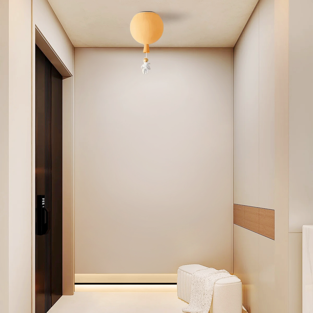 Designer Acrylic Ceiling Light - Astronaut Balloon for Children's Room - Flindria