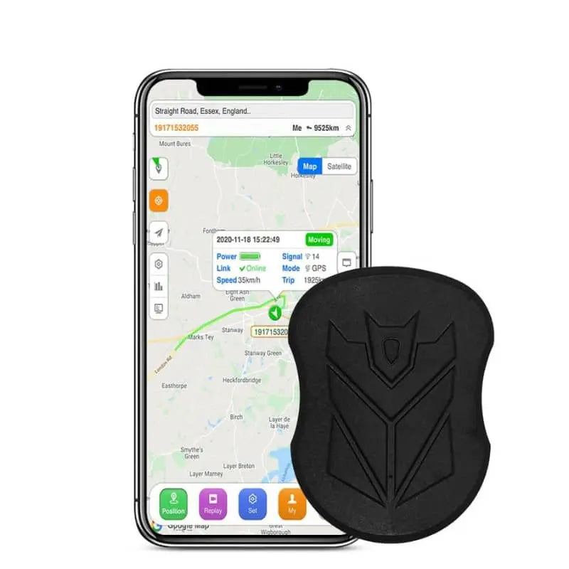 Rastreador GPS impermeable para vehículos — Seguimiento en tiempo real, activación por voz, batería de 5000 mAh