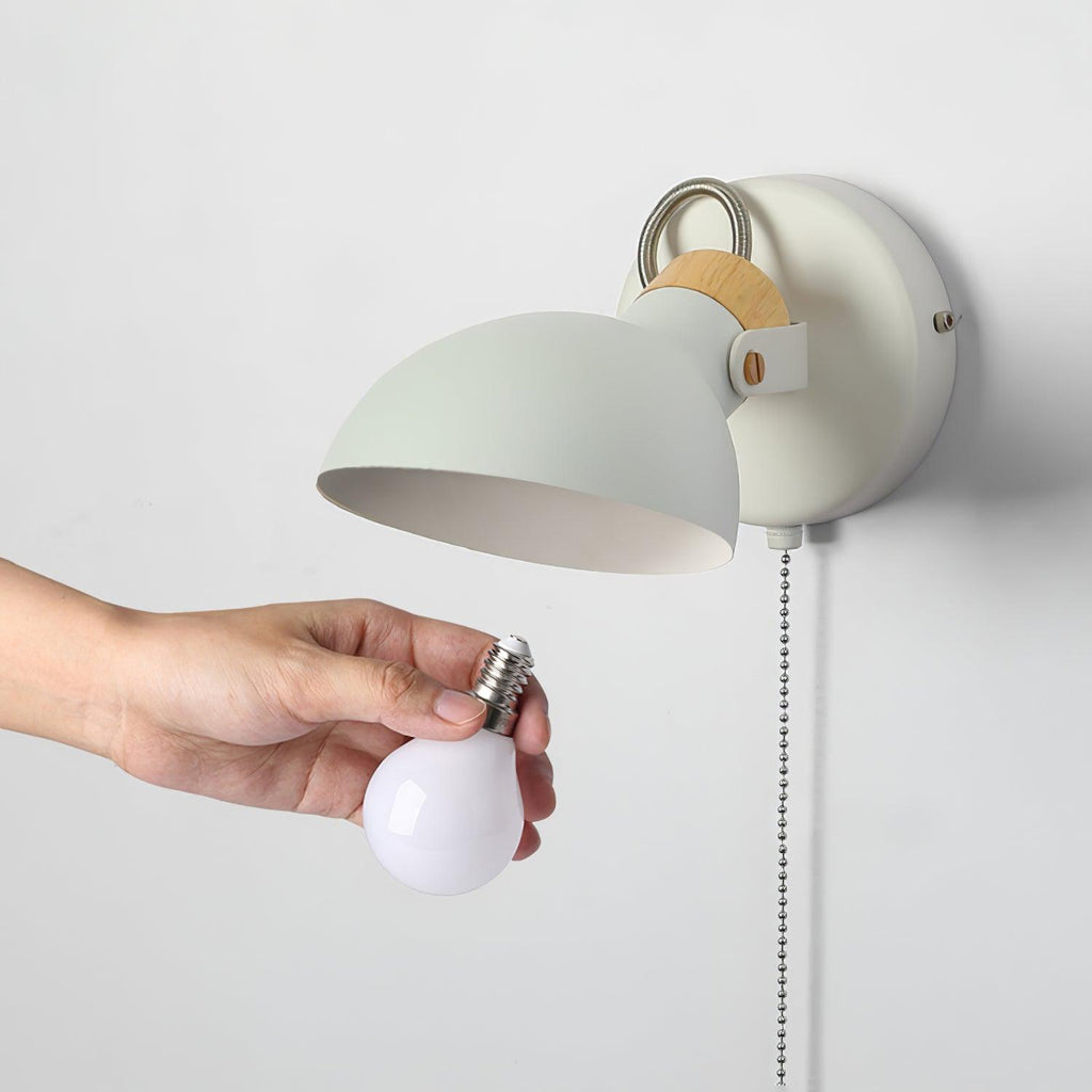 Lampada da parete scandinava in alluminio — Paralume regolabile, design moderno