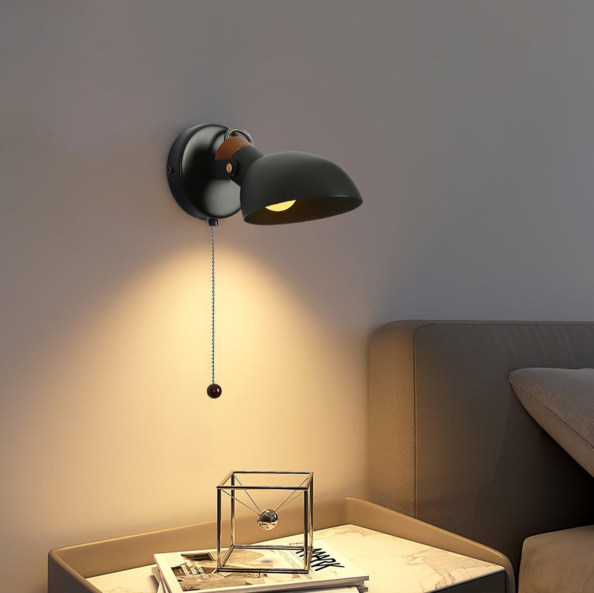 Lampada da parete scandinava in alluminio — Paralume regolabile, design moderno