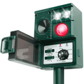 Solar Motion Activated Animal Repellent — Adjustable Ultrasonic Deterrent