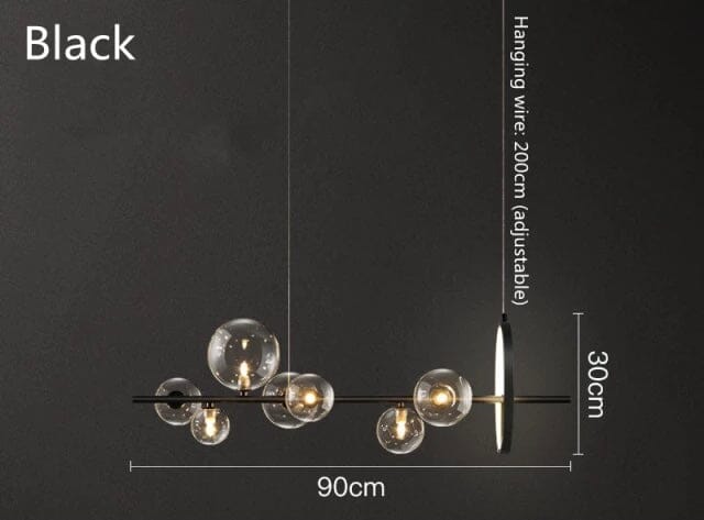 AstraLume Dual-Style LED-Kronleuchter mit Glaselementen und Aluminiumrahmen für moderne Häuser