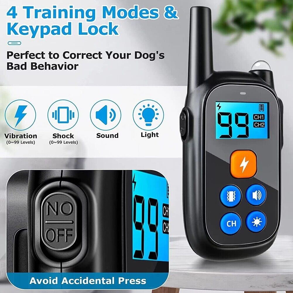 Elektrisches Anti-Bell-Fernhalsband mit Stromimpuls für Hundetraining