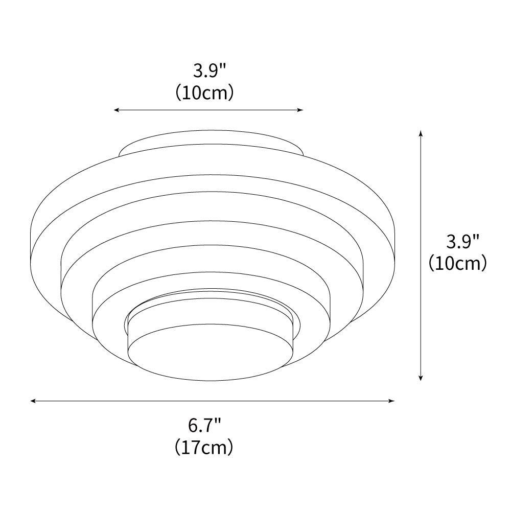 Solstone LED Travertine Ceiling Light With Soft Ambience
