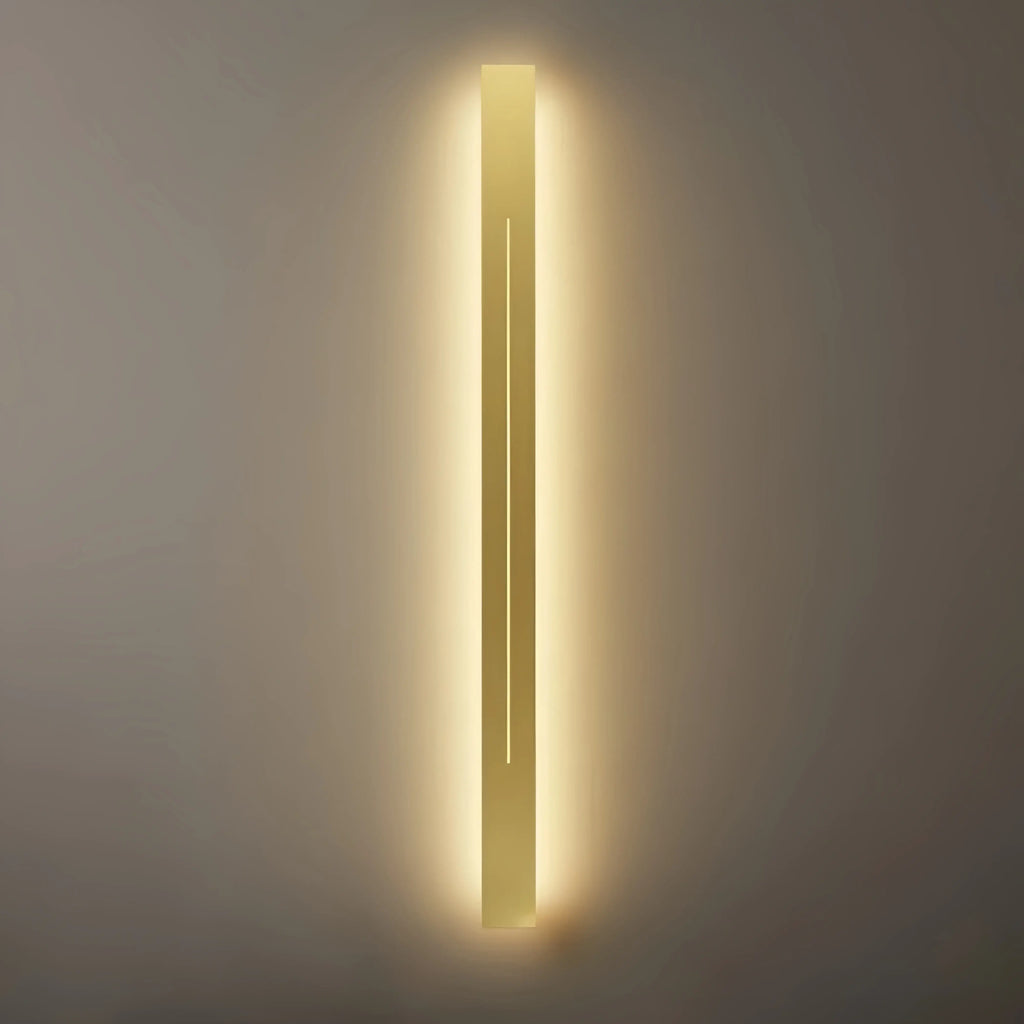 Minimalist LED Wall Lamp – Black/Gold for Bedroom - Flindria