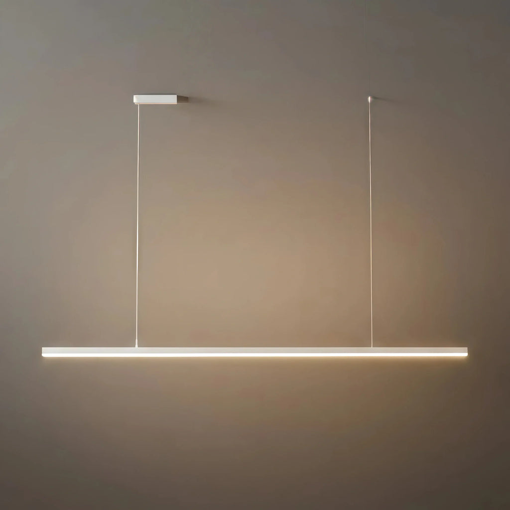 Modern LED Pendant Light – White/Black Metal/Glass for Dining Room - Flindria
