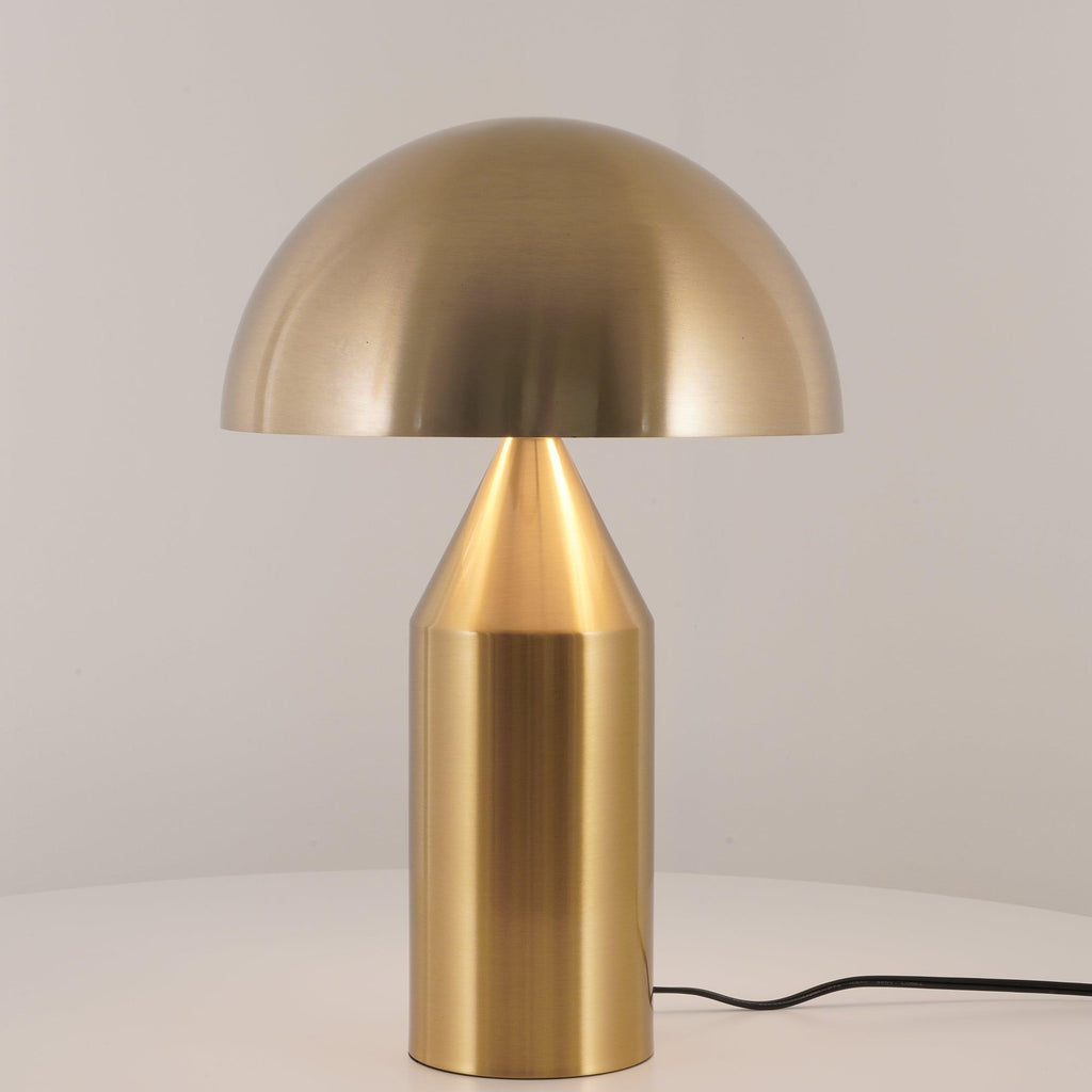 Atollo geometrisk bordslampa i metall - ikonisk italiensk design
