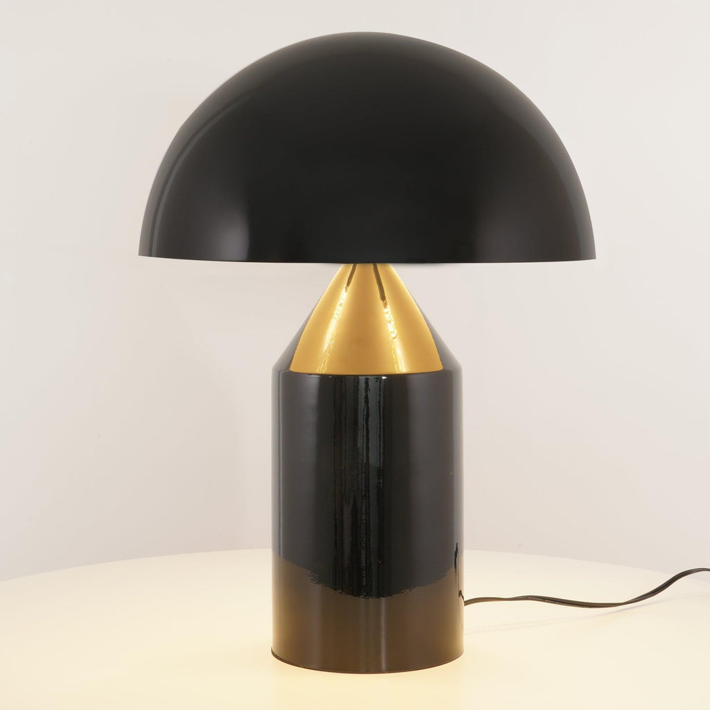 Atollo geometrisk bordslampa i metall - ikonisk italiensk design