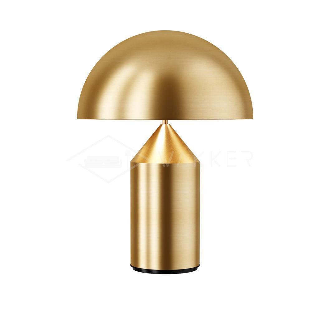 Atollo geometrisk bordslampa i metall - ikonisk italiensk design