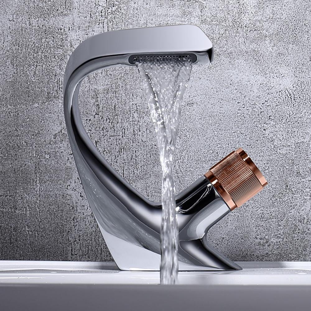 Waschtischarmatur Austin — Einhebelmischer mit Wasserfallauslauf