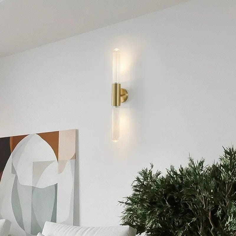 Norell Glass Pole Lamp With Nordic Design For Living Rooms