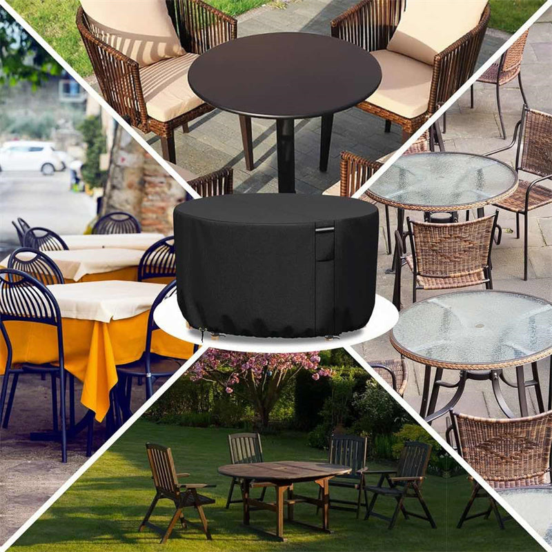 Housse ronde résistante aux UV pour meubles Vellor — Extérieur imperméable