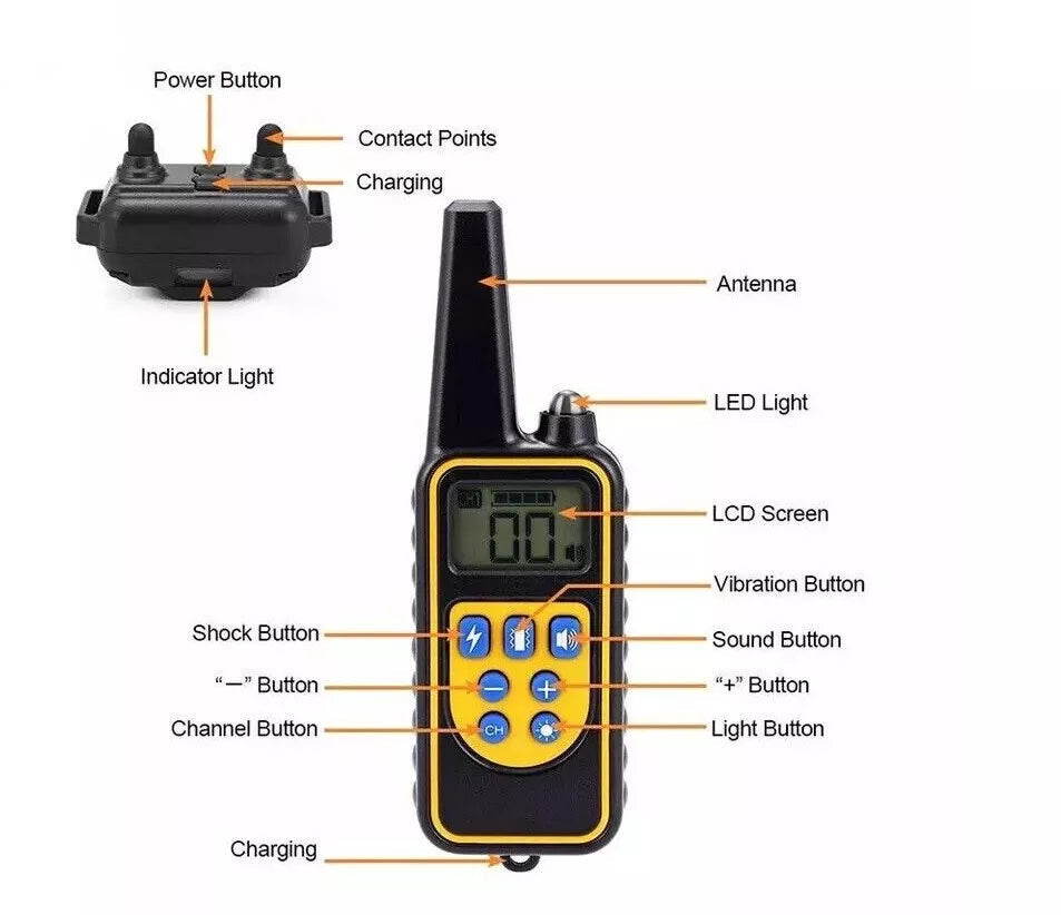 2600ft Electronic Dog Training Collar Waterproof Pet Remote Control | Filindra