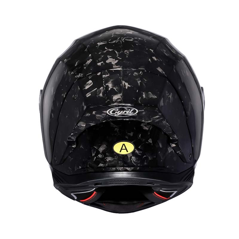 Leichter AH018-Motorradhelm aus Kohlefaser mit Vollvisier, DOT/ECE-zugelassen