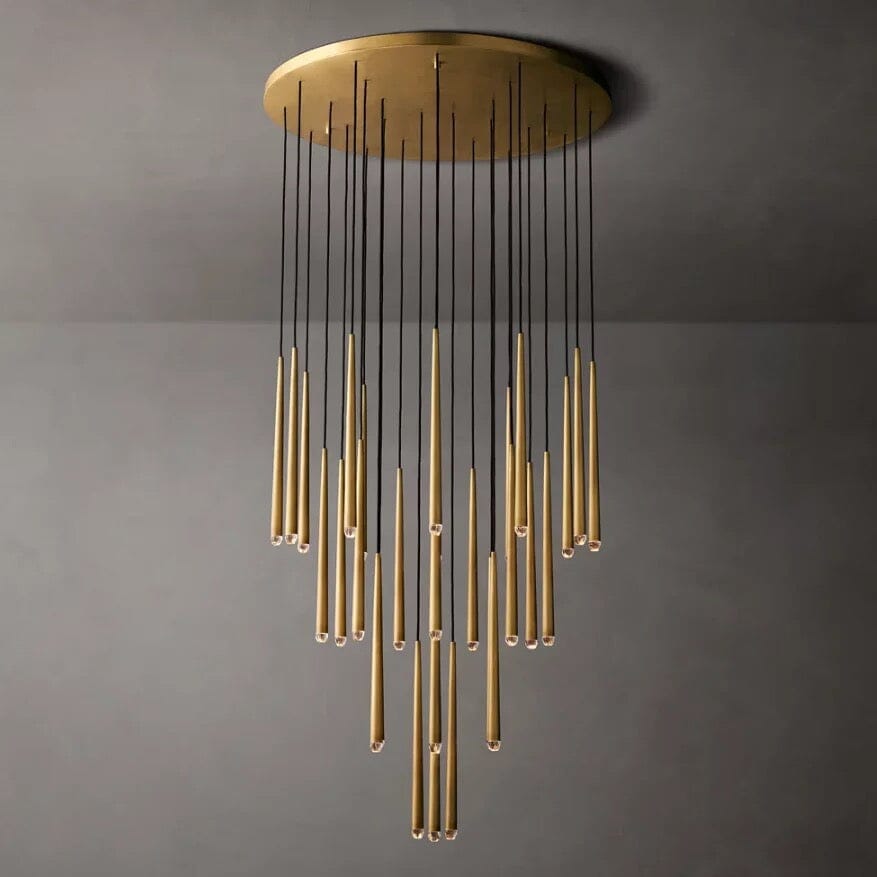 Lustră suspendată modernă Jules — elegantă, cu cristale în formă de lumânări
