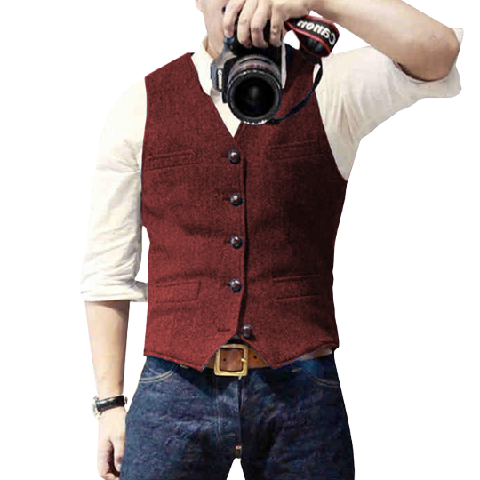 Stilvolle Herren-Gilet-Weste Frederik – Klassische moderne Formalbekleidung