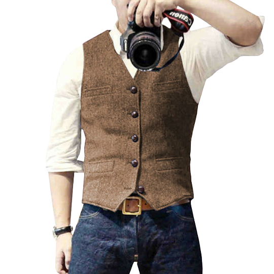 Stilvolle Herren-Gilet-Weste Frederik – Klassische moderne Formalbekleidung