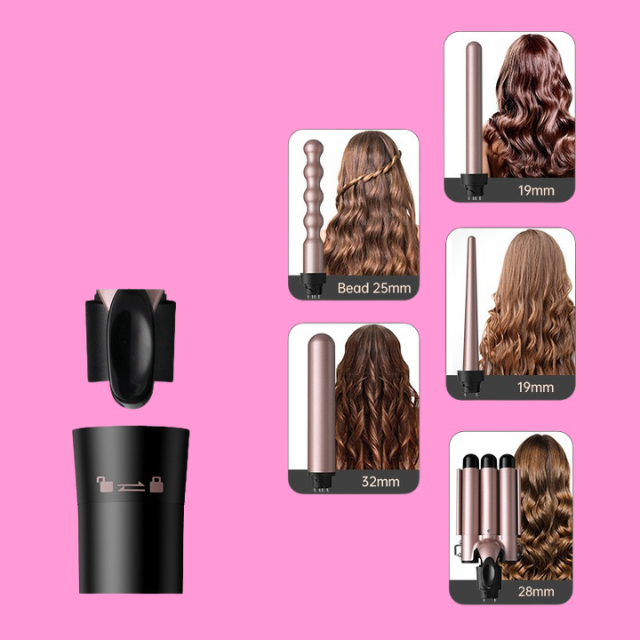 5-in-1 Hot Hair Styler Set — Fast Heat, Defined Curls