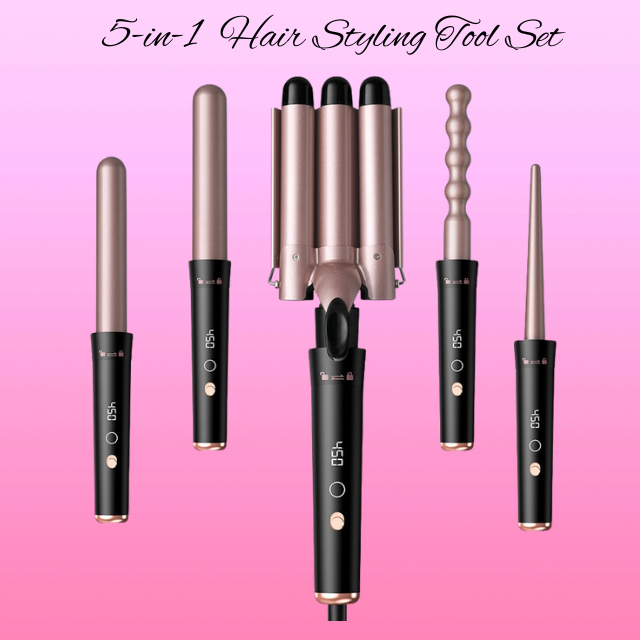 5-in-1 Hot Hair Styler Set — Fast Heat, Defined Curls