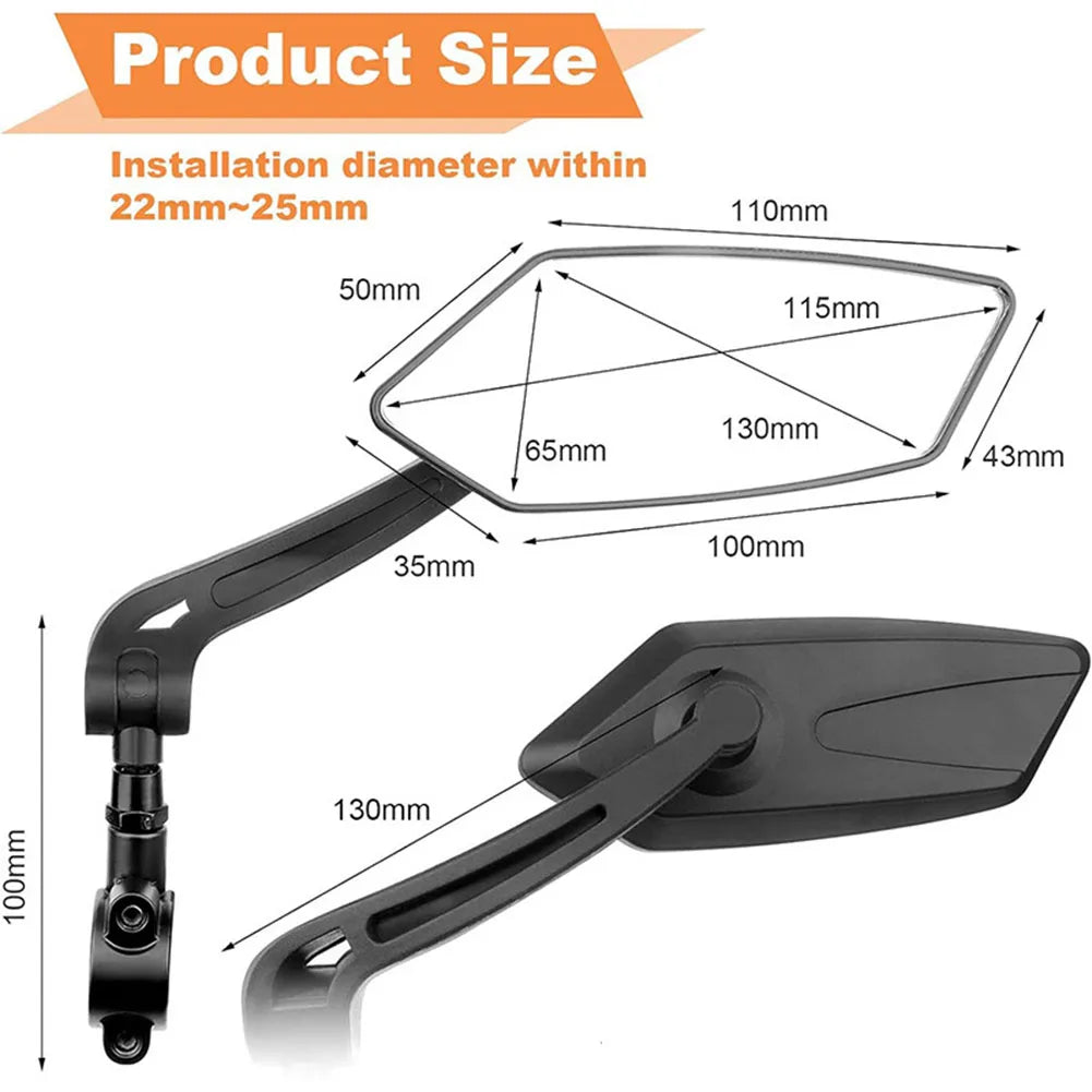 2 Pack Bike Mirrors | Filindra