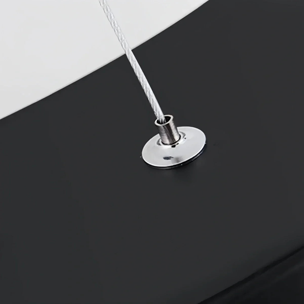 Modern Ring Pendant Light - Black Acrylic for Dining Room - Flindria