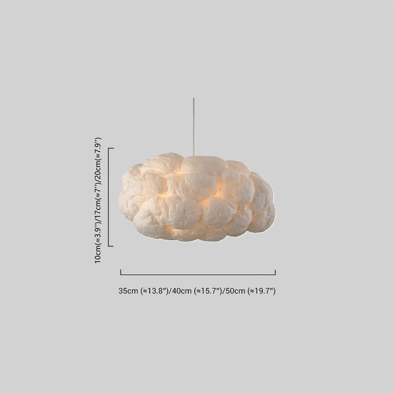Nordic Cloud Pendant Light - LED White for Living Room - Flindria