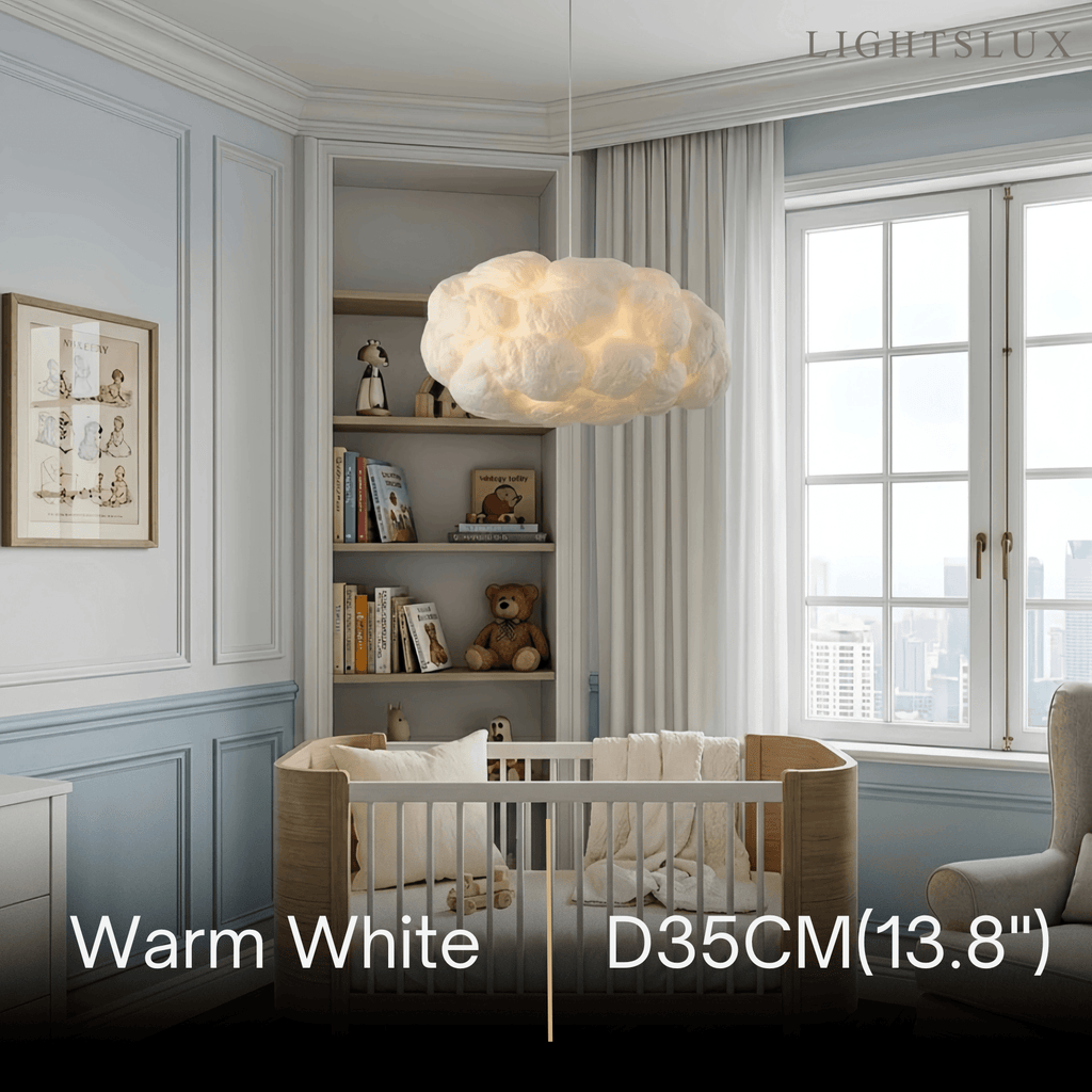 Nordic Cloud Pendant Light - LED White for Living Room - Flindria