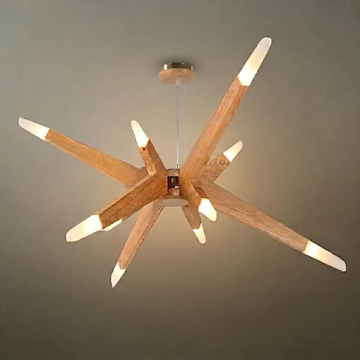 Designer Handmade Branch Wood Pendant Light - Natural Organic Living Room - Flindria
