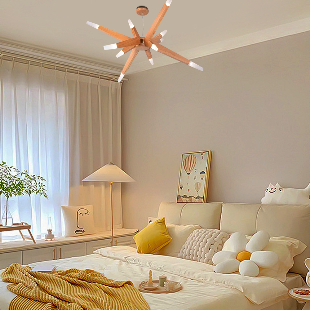 Designer Handmade Branch Wood Pendant Light - Natural Organic Living Room - Flindria