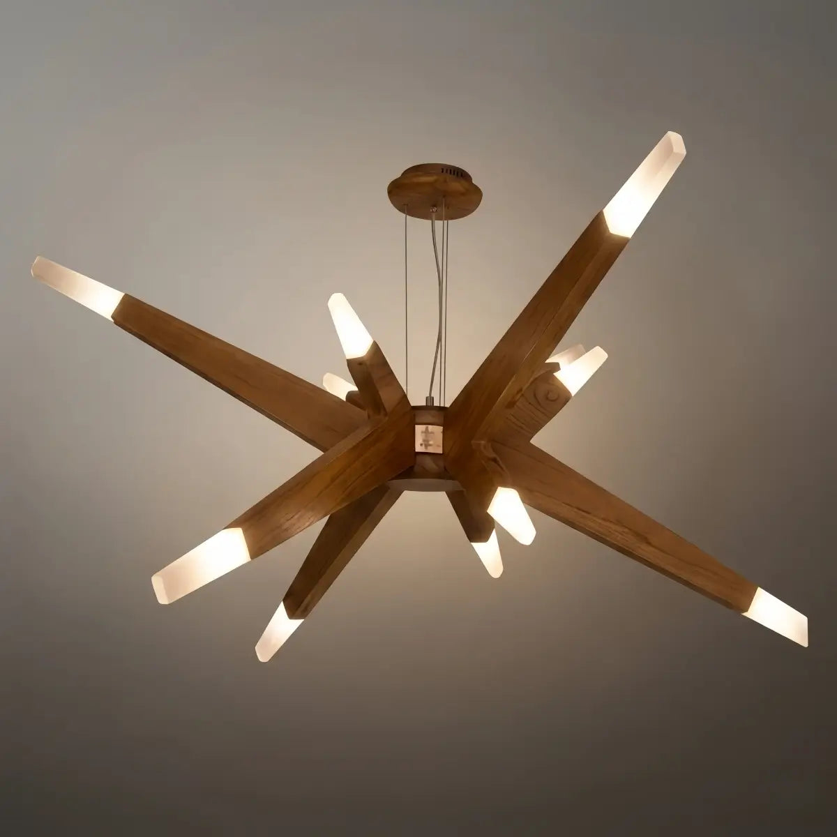 Designer Handmade Branch Wood Pendant Light - Natural Organic Living Room - Flindria