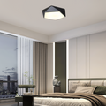 Classical Black Polygonal Ceiling Light – Metal Fixture for Bedroom - Flindria