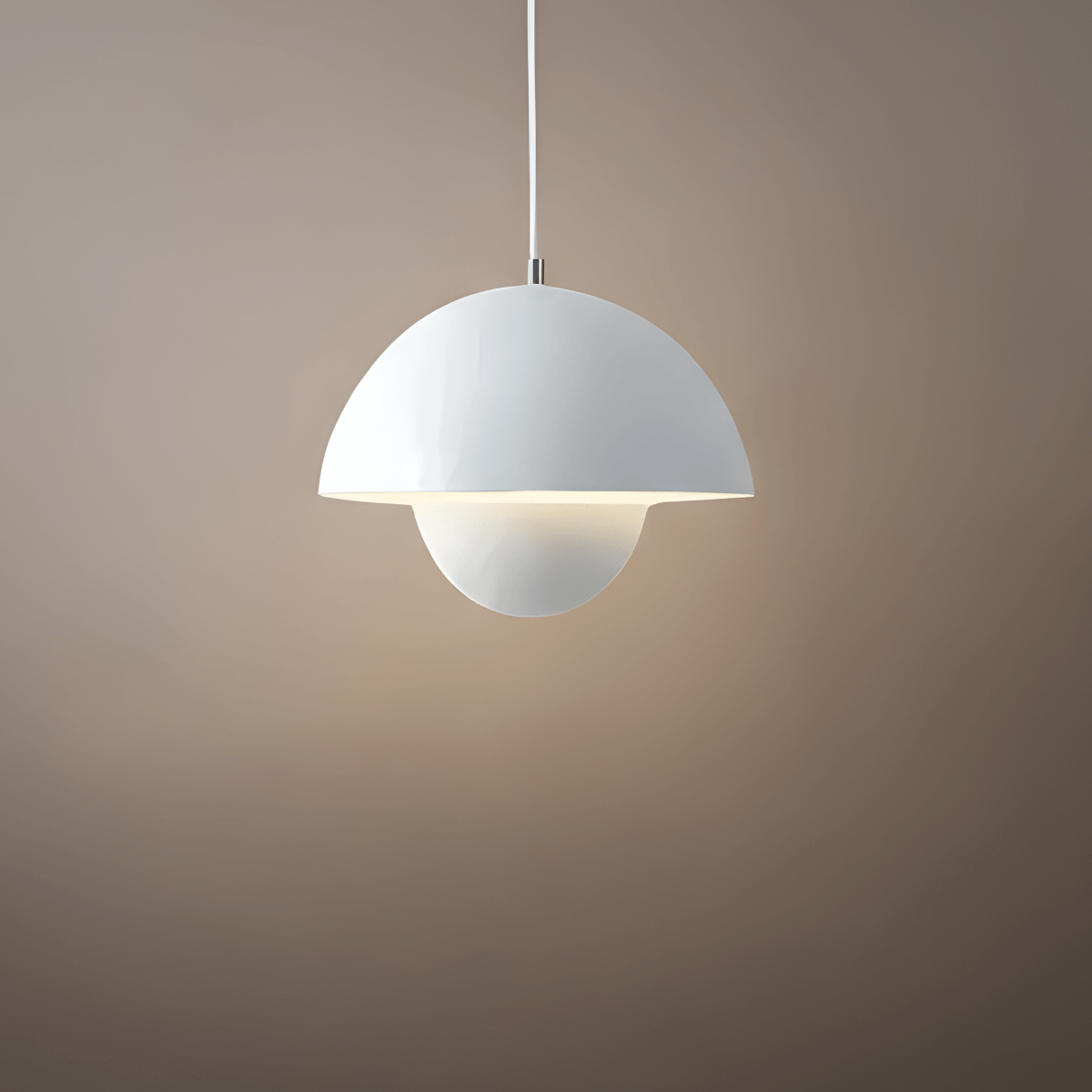 Art Deco Morandi Dome Pendant Light – Colorful Metal Lamp for Bedroom - Flindria
