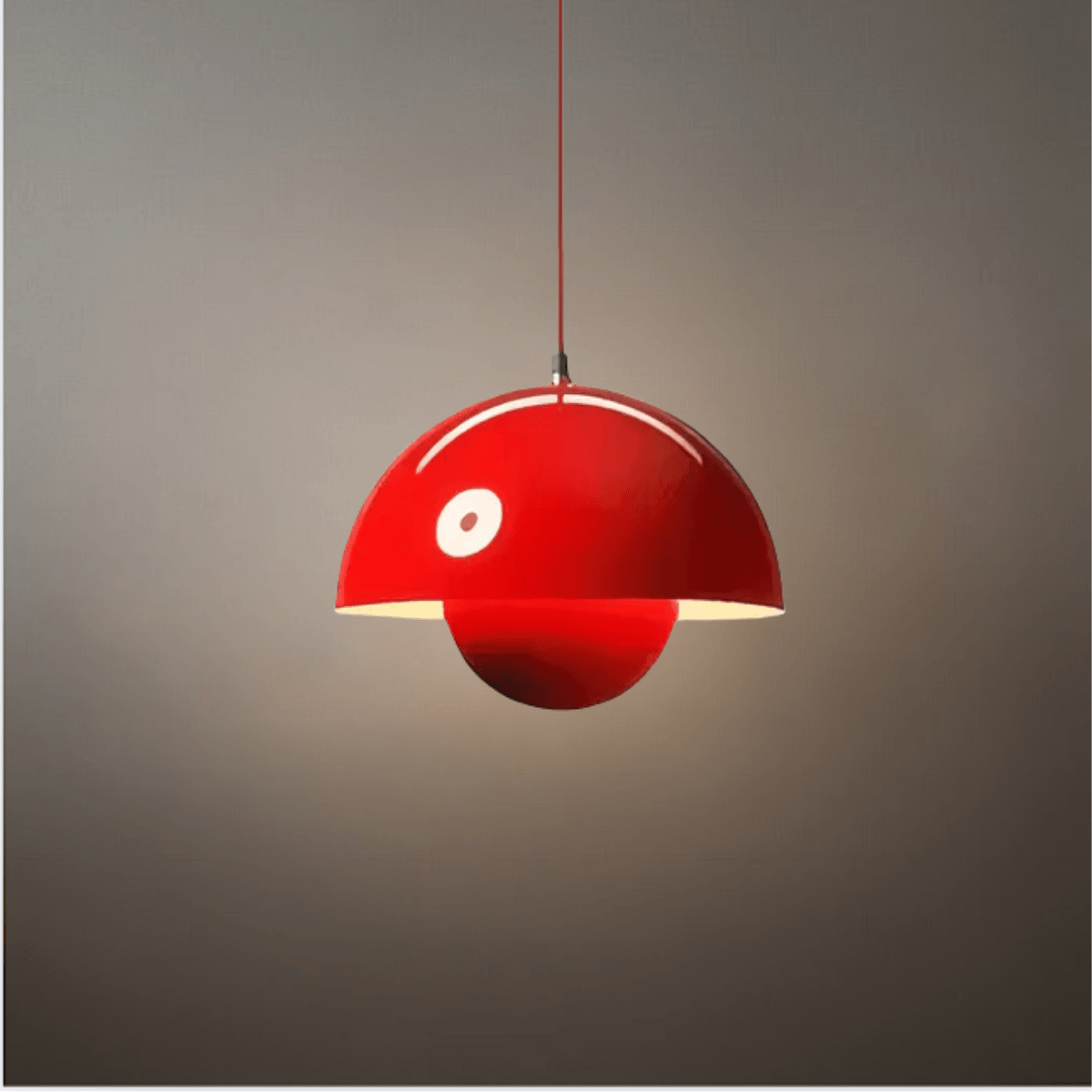 Art Deco Morandi Dome Pendant Light – Colorful Metal Lamp for Bedroom - Flindria